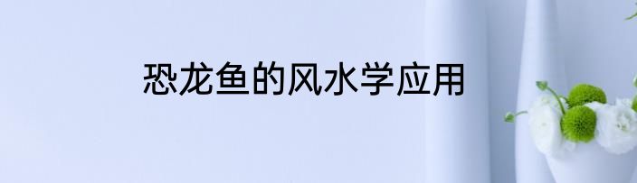 恐龙鱼的风水学应用