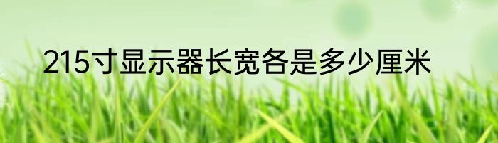 215寸显示器长宽各是多少厘米