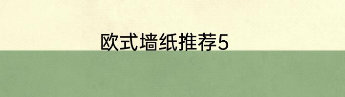 欧式墙纸推荐5