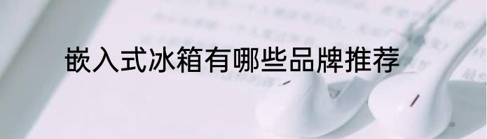 嵌入式冰箱有哪些品牌推荐