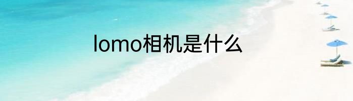 lomo相机是什么