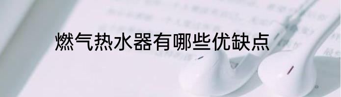 燃气热水器有哪些优缺点