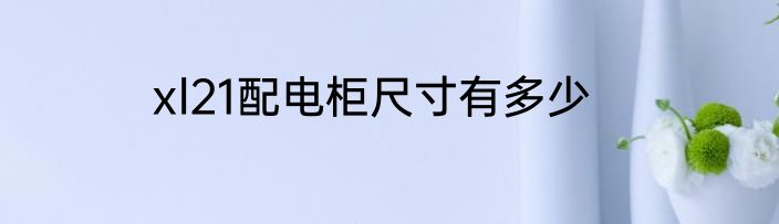 xl21配电柜尺寸有多少
