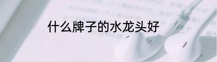 什么牌子的水龙头好