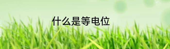 什么是等电位