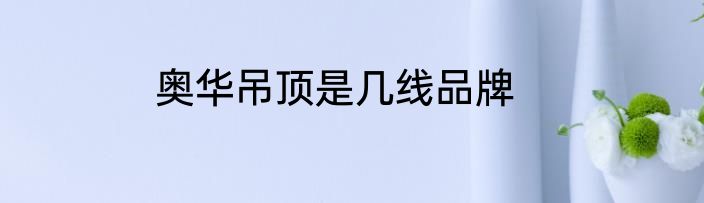 奥华吊顶是几线品牌