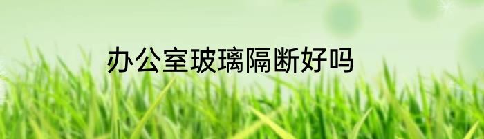 办公室玻璃隔断好吗