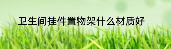 卫生间挂件置物架什么材质好
