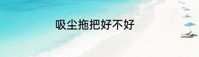 吸尘拖把好不好