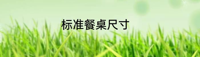 标准餐桌尺寸