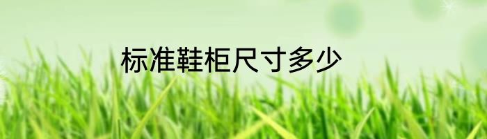 标准鞋柜尺寸多少