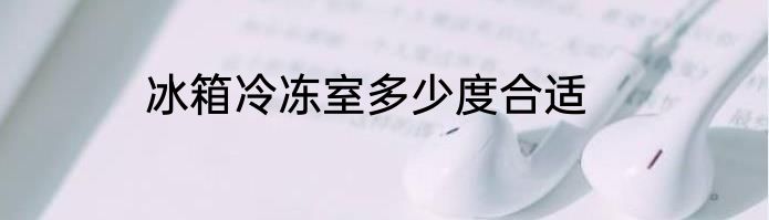 冰箱冷冻室多少度合适