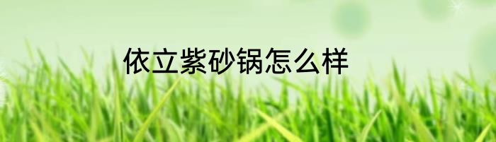 依立紫砂锅怎么样