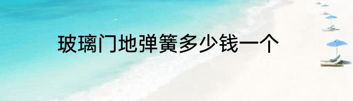 玻璃门地弹簧多少钱一个