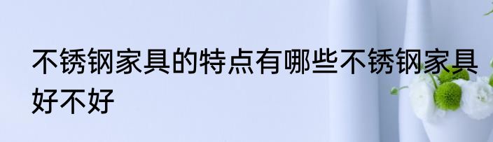 不锈钢家具的特点有哪些不锈钢家具好不好