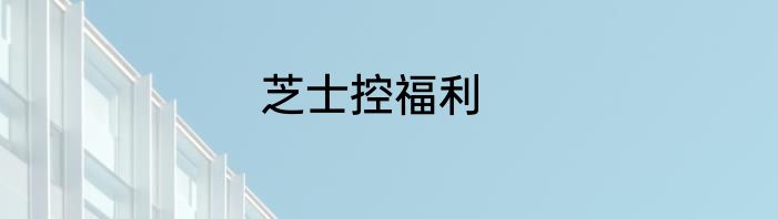 芝士控福利