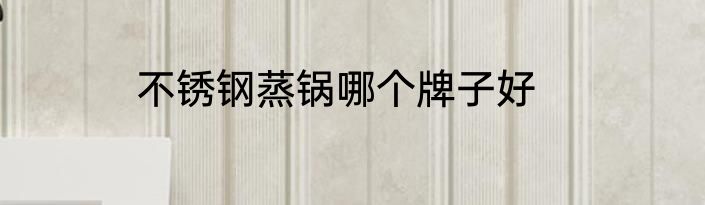 不锈钢蒸锅哪个牌子好