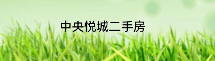 中央悦城二手房