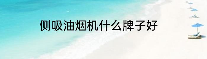 侧吸油烟机什么牌子好