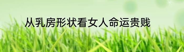从乳房形状看女人命运贵贱