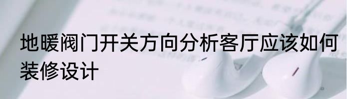 地暖阀门开关方向分析客厅应该如何装修设计