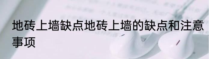地砖上墙缺点地砖上墙的缺点和注意事项