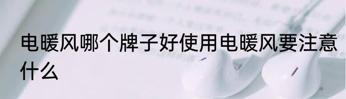 电暖风哪个牌子好使用电暖风要注意什么