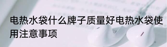 电热水袋什么牌子质量好电热水袋使用注意事项