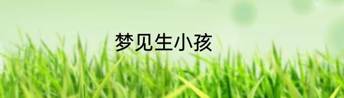 梦见生小孩