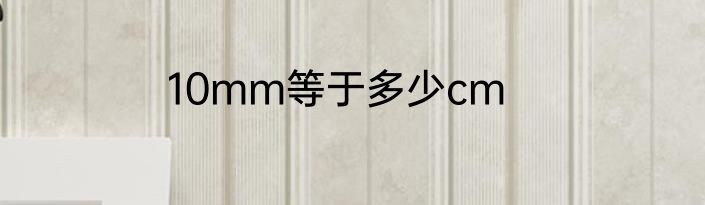 10mm等于多少cm