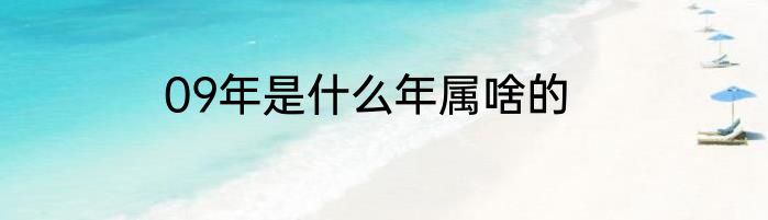 09年是什么年属啥的