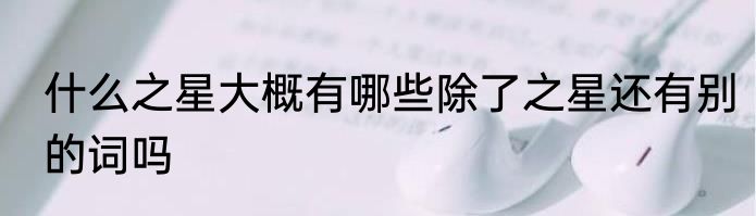 什么之星大概有哪些除了之星还有别的词吗