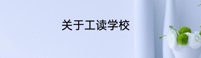 关于工读学校