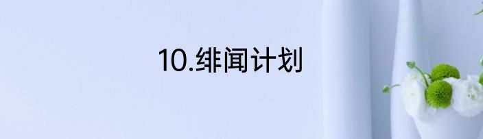 10.绯闻计划
