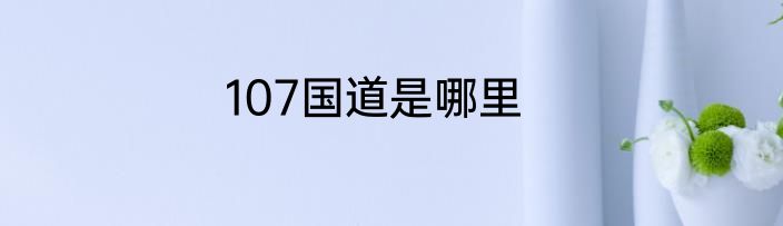 107国道是哪里