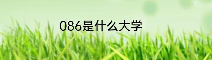 086是什么大学