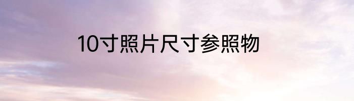 10寸照片尺寸参照物