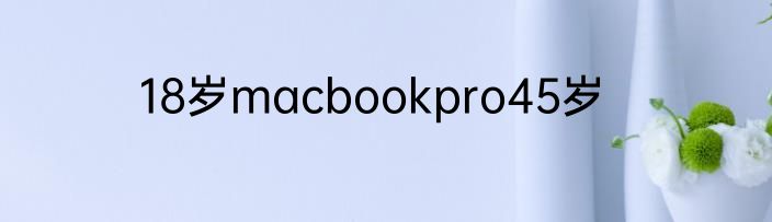 18岁macbookpro45岁