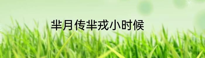 芈月传芈戎小时候