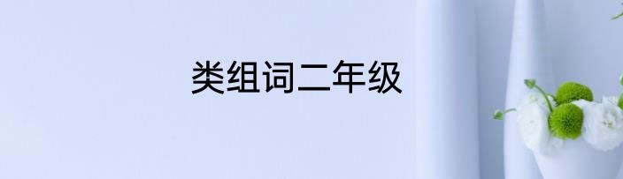 类组词二年级