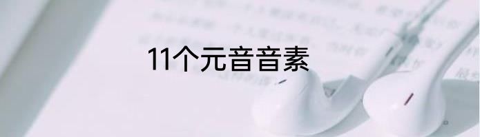 11个元音音素