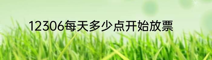 12306每天多少点开始放票