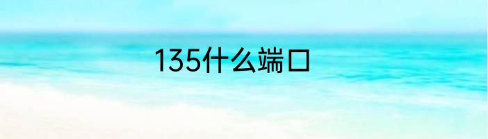 135什么端口