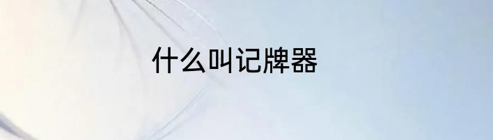 什么叫记牌器
