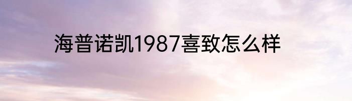 海普诺凯1987喜致怎么样