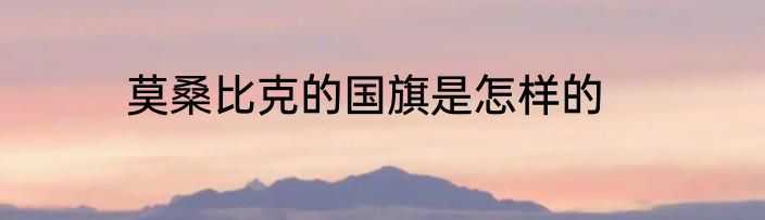 莫桑比克的国旗是怎样的