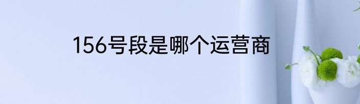 156号段是哪个运营商
