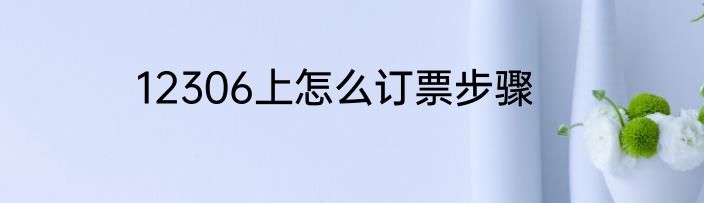 12306上怎么订票步骤