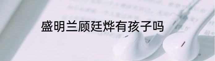 盛明兰顾廷烨有孩子吗