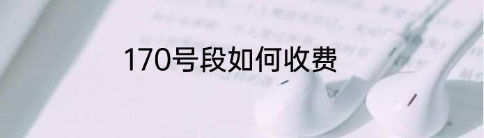 170号段如何收费